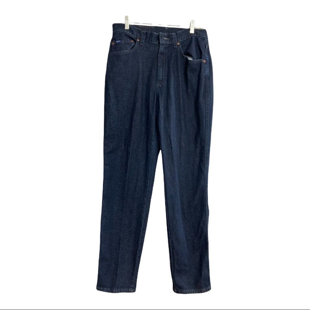 LEE Original‎ Jeans, Size 10, Inseam 32, 100% Cotton, 12” Rise, dark wash